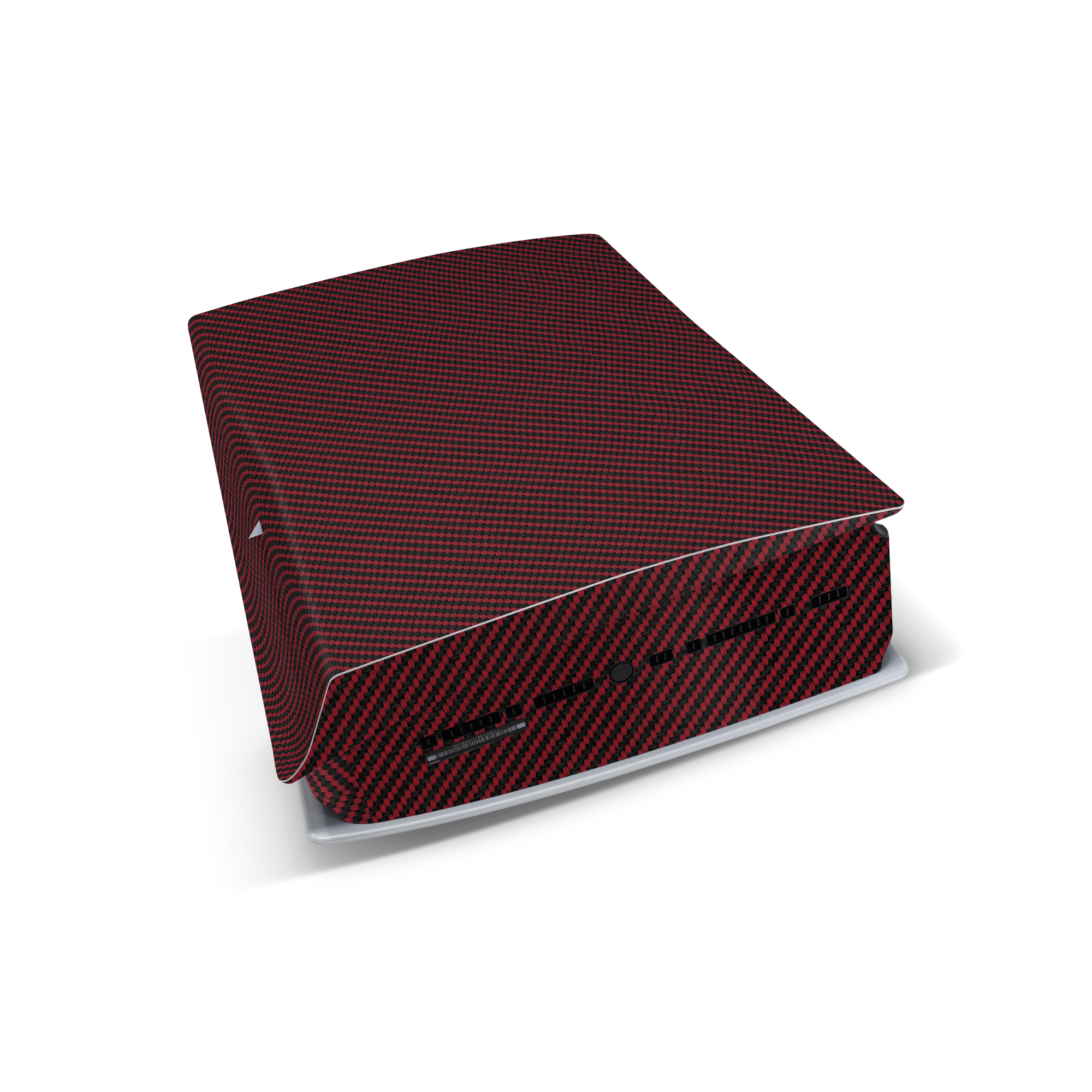 red carbon fiber skin for ps5 disc digital