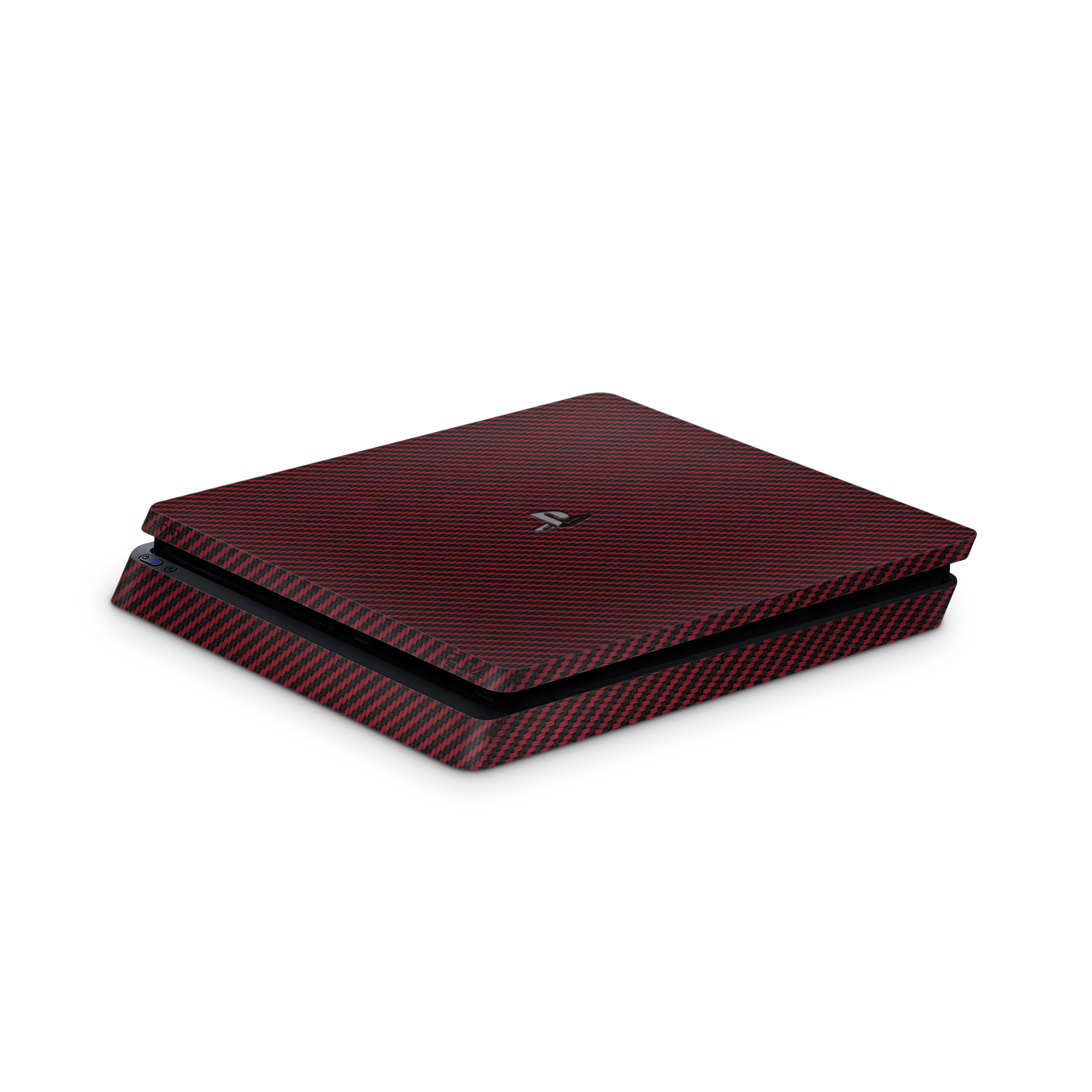 Red Carbon Fiber - PS4 Slim Console Skin