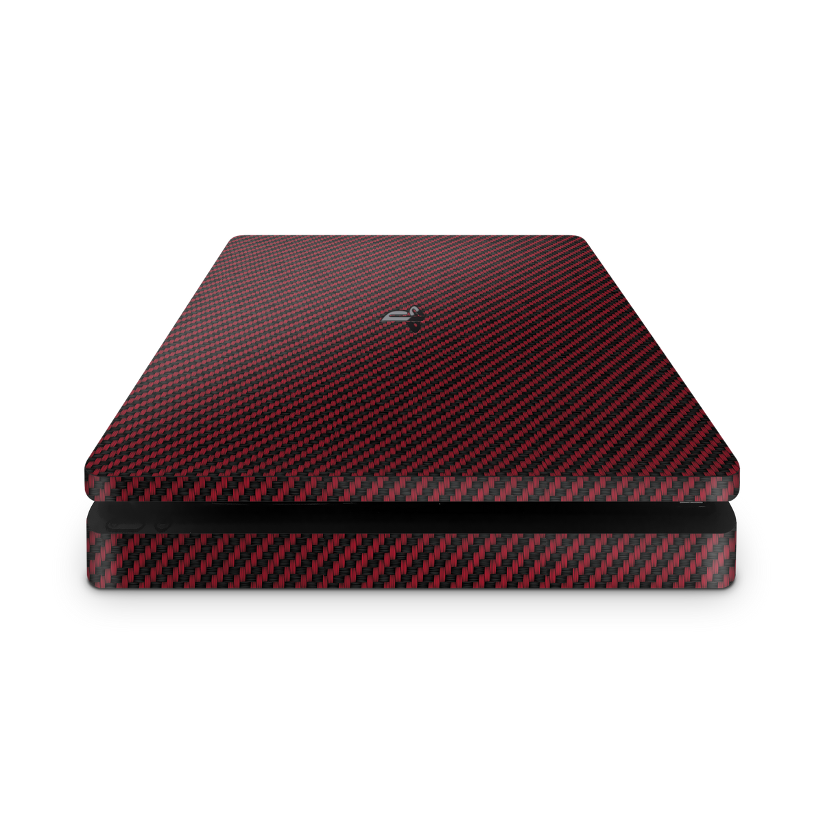 red-carbon-fiber-ps4-slim-console-vinyl-skin-wrap