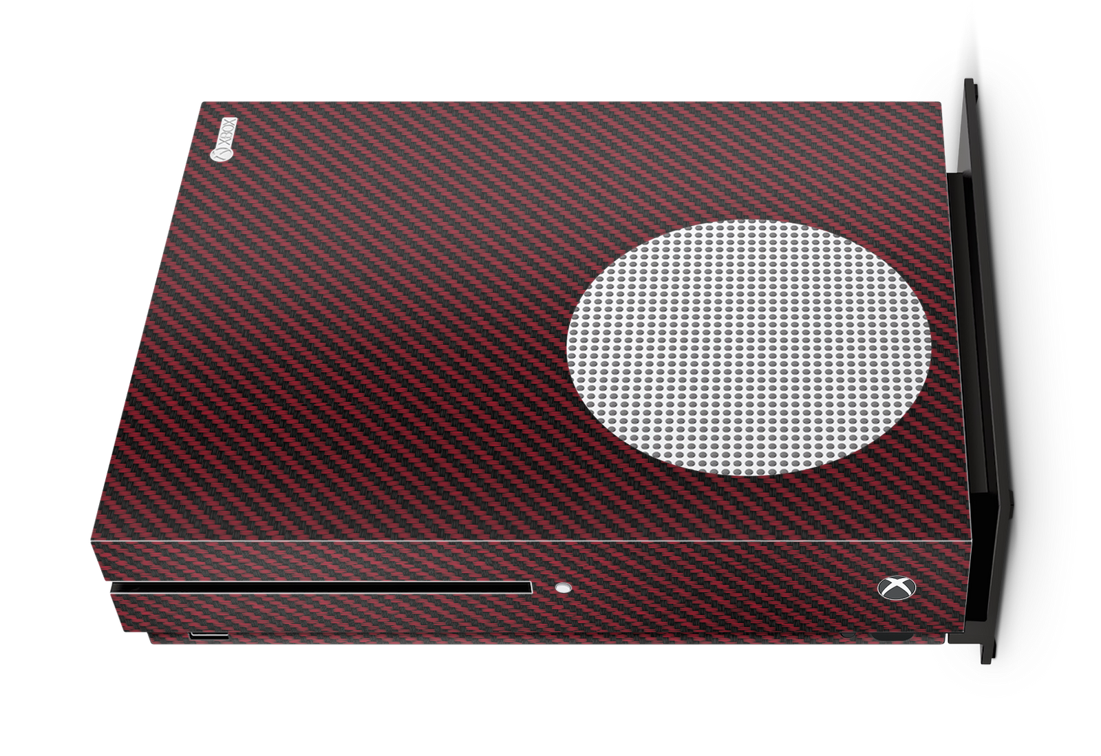 red carbon fiber xbox one s console skin sticker vinyl
