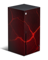 red lava lightning xbox series x console skin wrap sticker