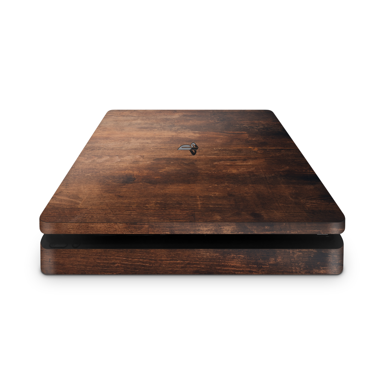 brown wood texture ps4 slim vinyl console skin sticker wrap
