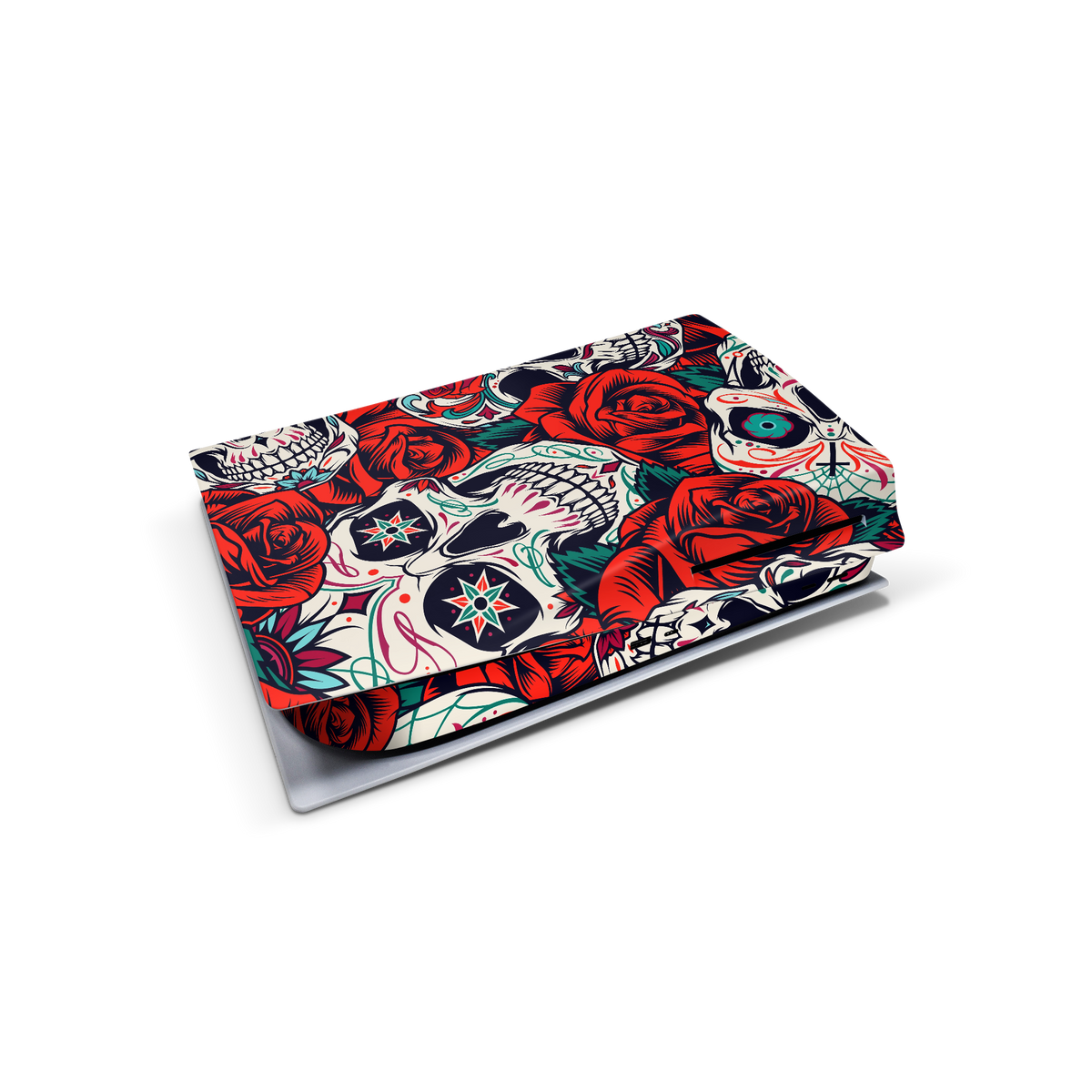 sugar skulls calavera ps5 console skin sticker