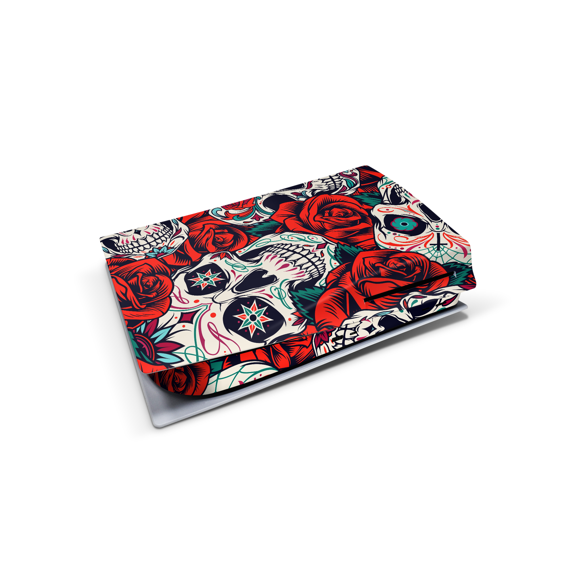 sugar skulls calavera ps5 console skin sticker