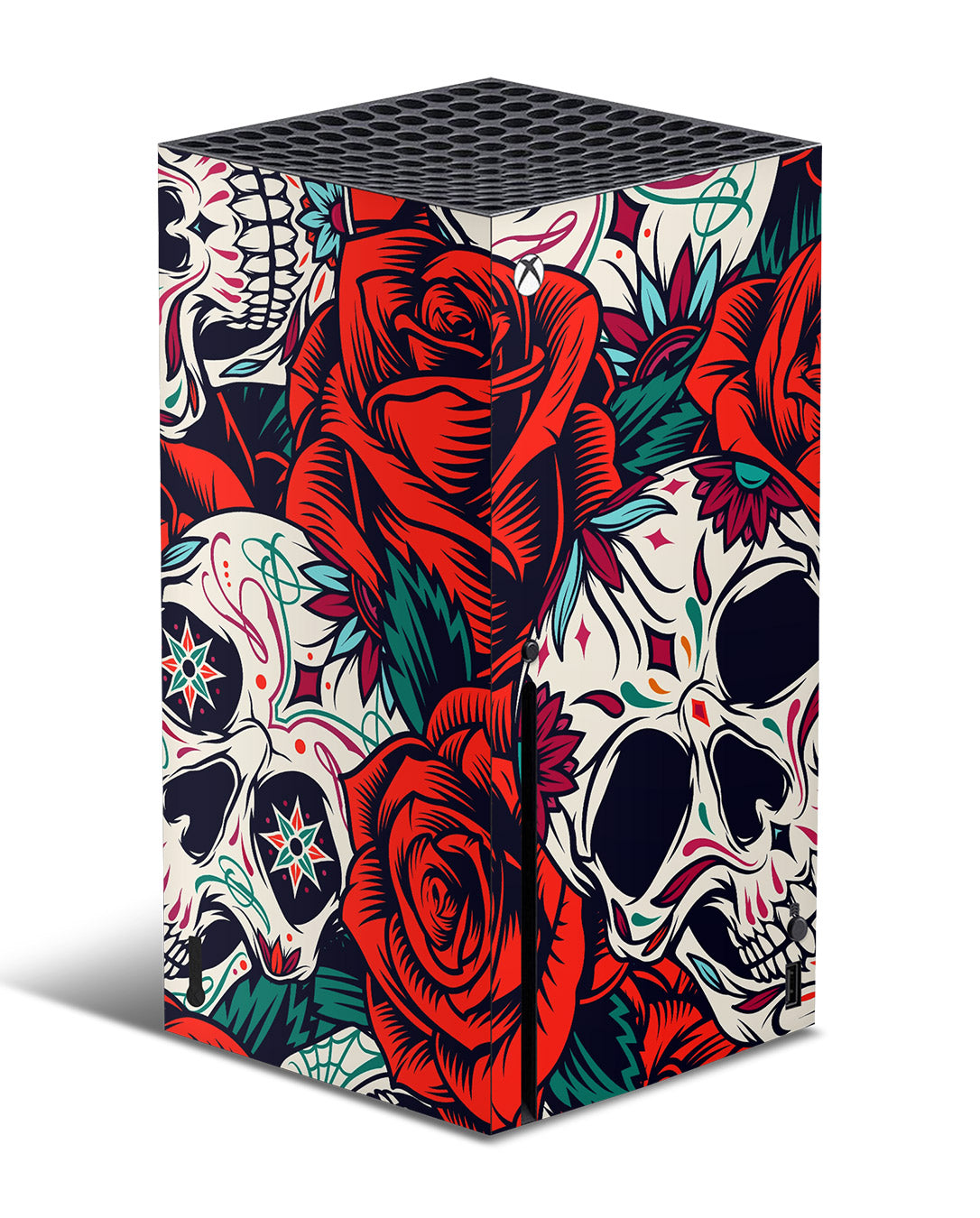 sugar-skull-xbox-series-x-console-skin-wrap-sticker
