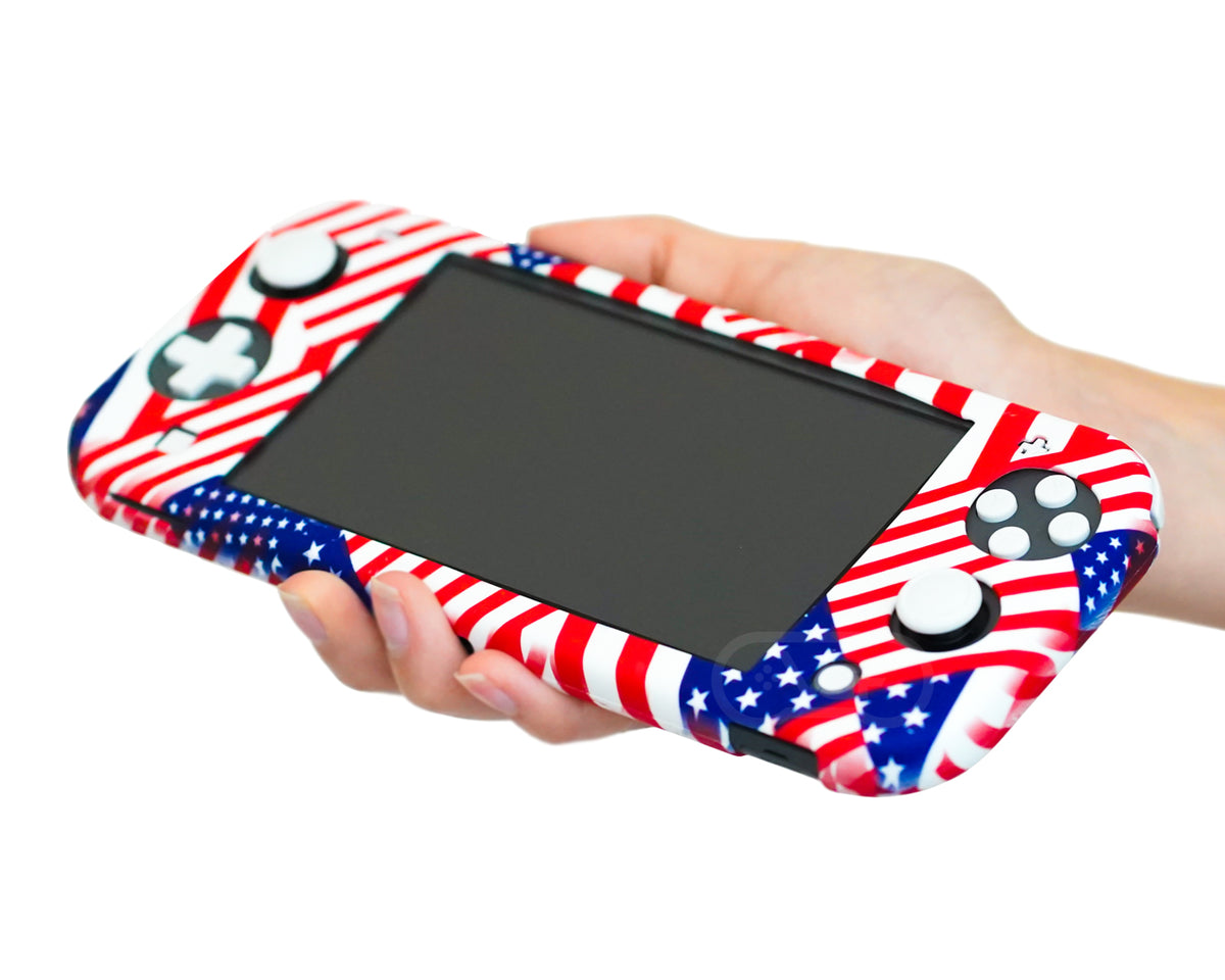 american flag usa nintendo switch lite case silicone cover