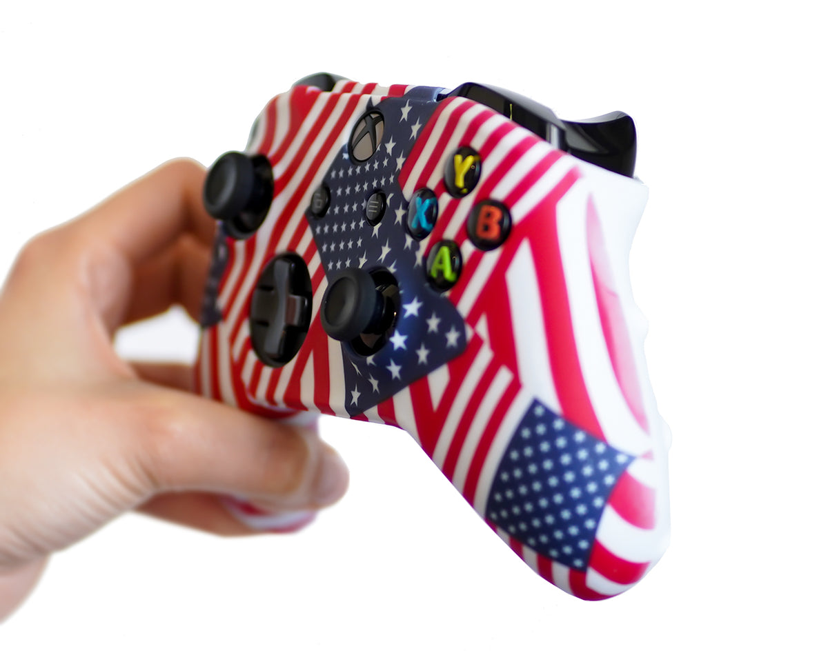 patriotic xbox one controller silicone case cover wrap skin