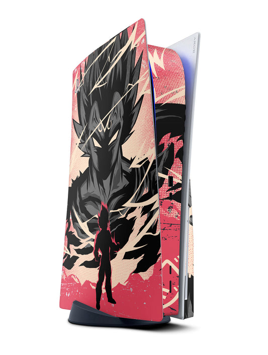 vegeta console skin for ps5 disc digital edition