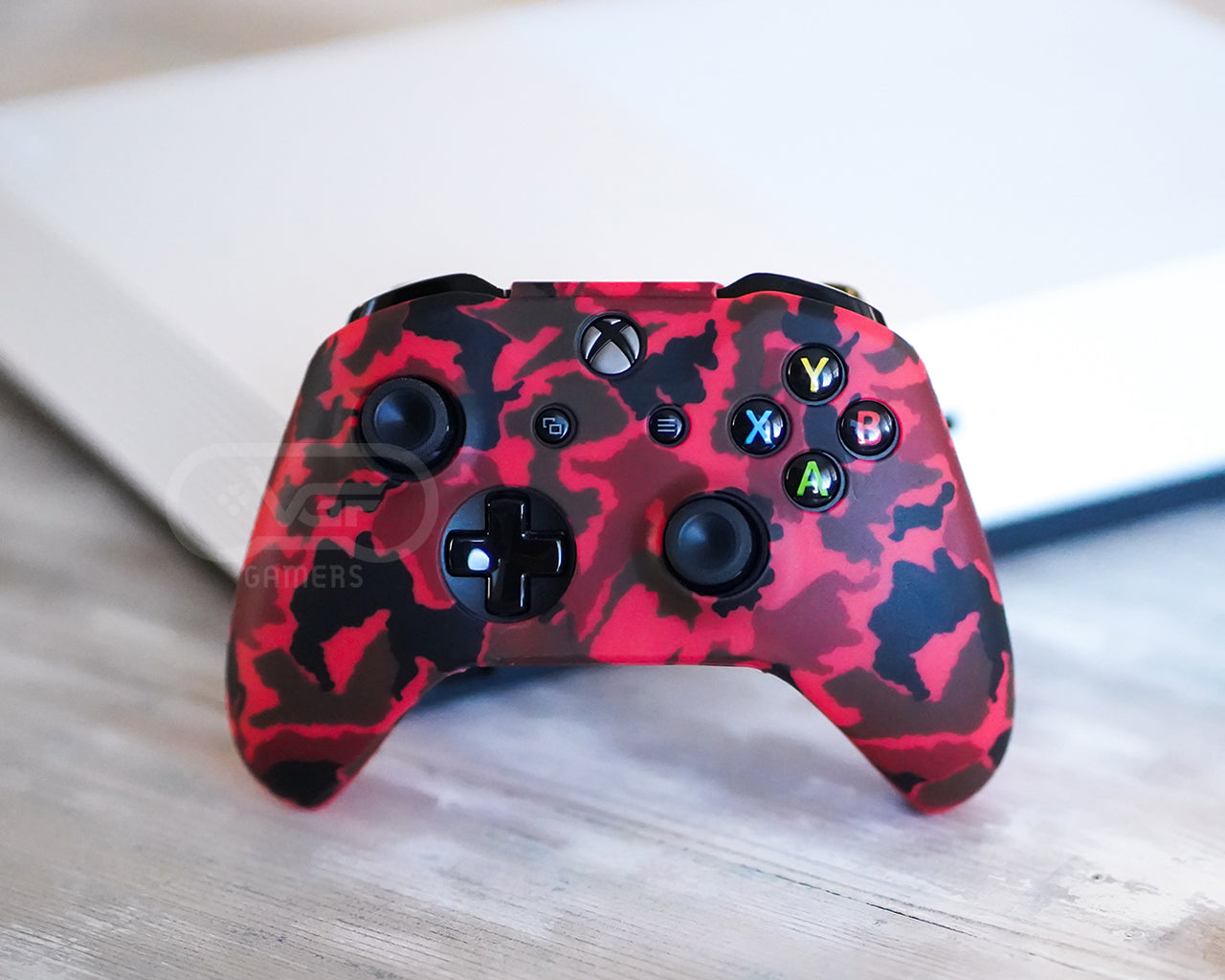 Crimson Red Camo - XBOX One Controller Skin