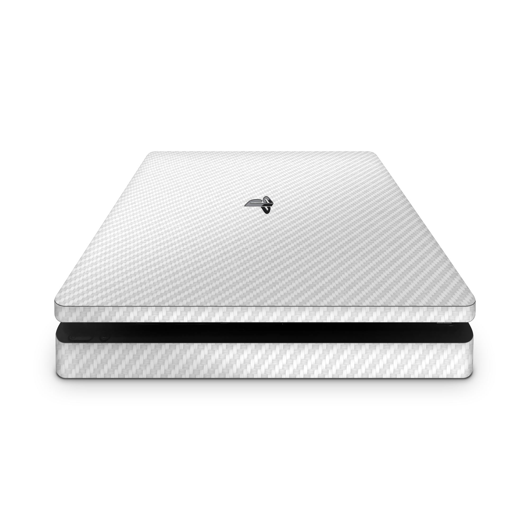 playstation 4 slim white carbon fiber skin wrap