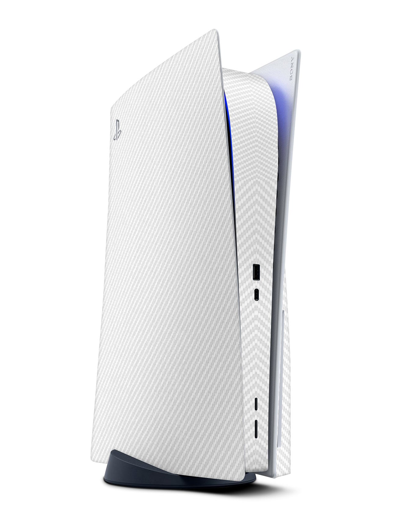 white carbon fiber ps5