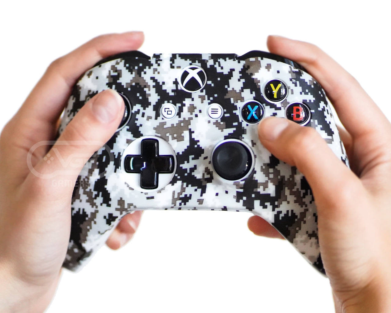 white digital camo xbox one silicone controller case cover