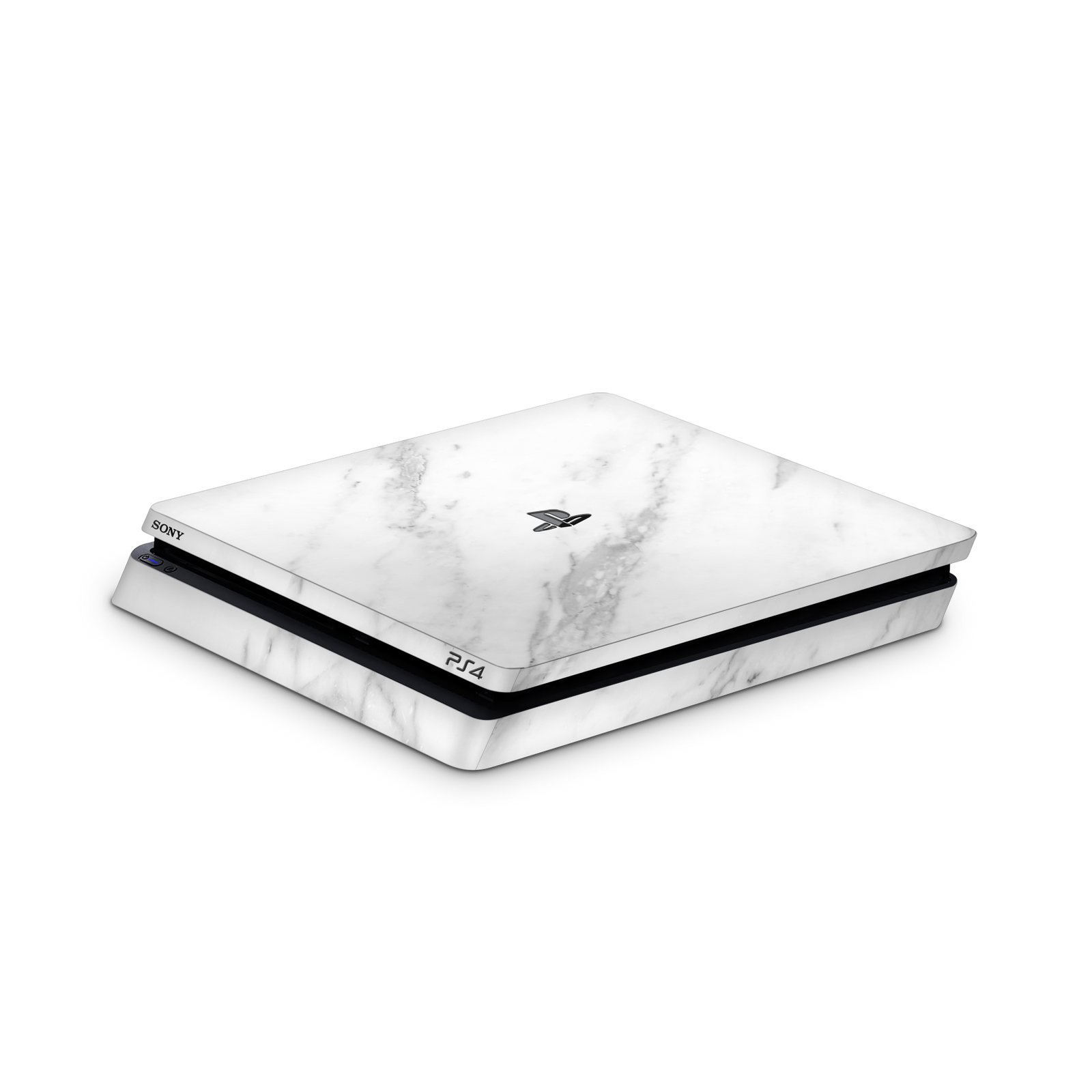 white-marble-ps4-slim-console-skin-stickers
