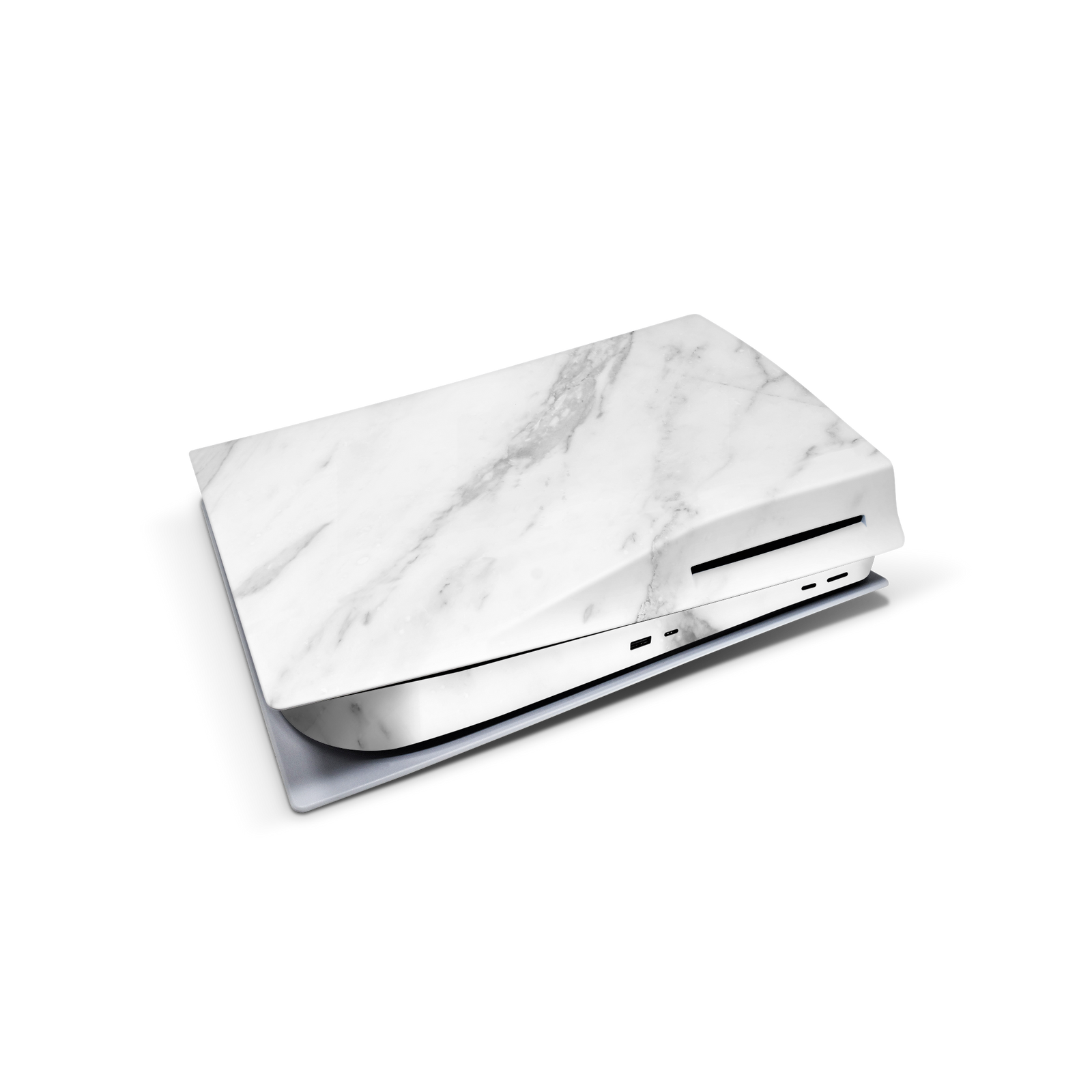 white-marble-ps5-console-skin