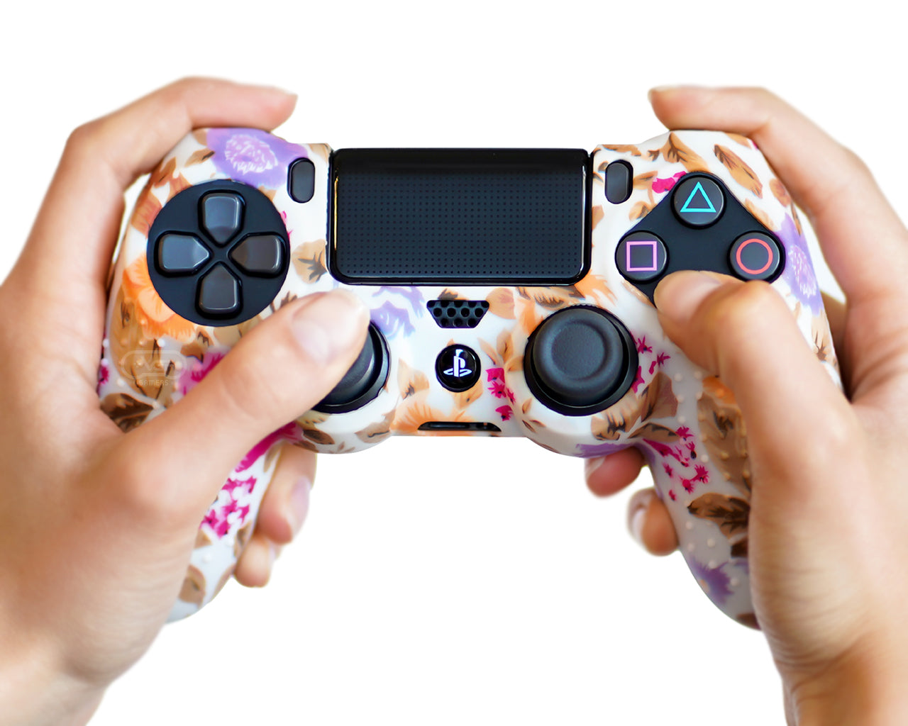 flowers floral ps4 silicone controller case cover skin