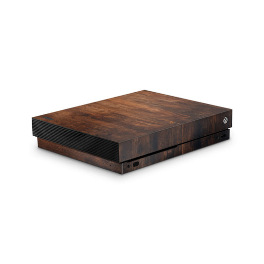 wood-texture-xbox-one-x-console-sticker-wrap