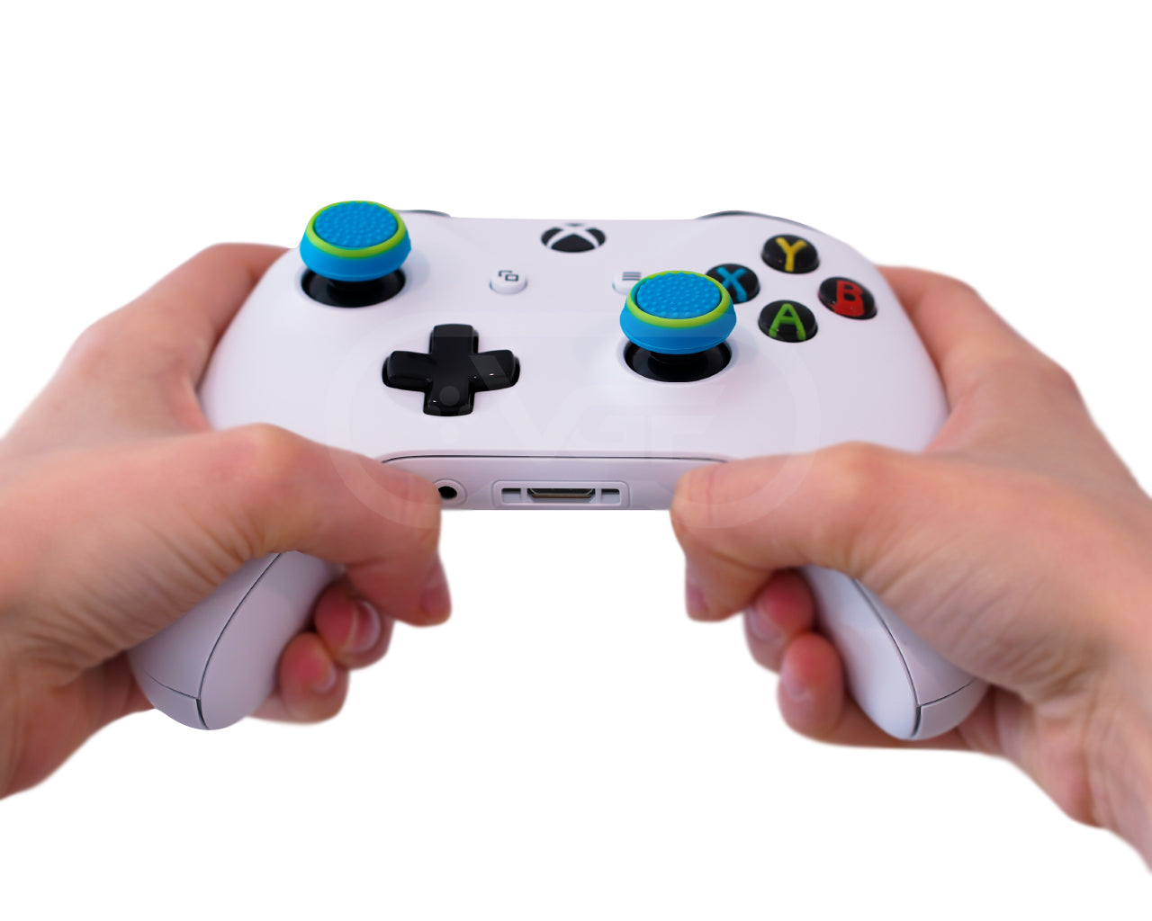 xbox one thumbsticks blue green grips