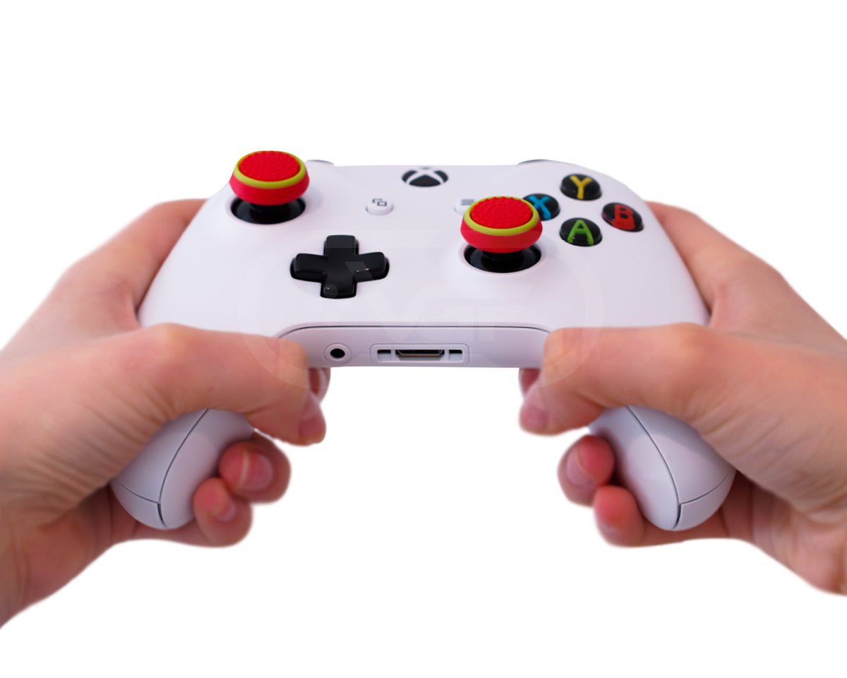 xboxone thumb sticks red blue grips accuracy