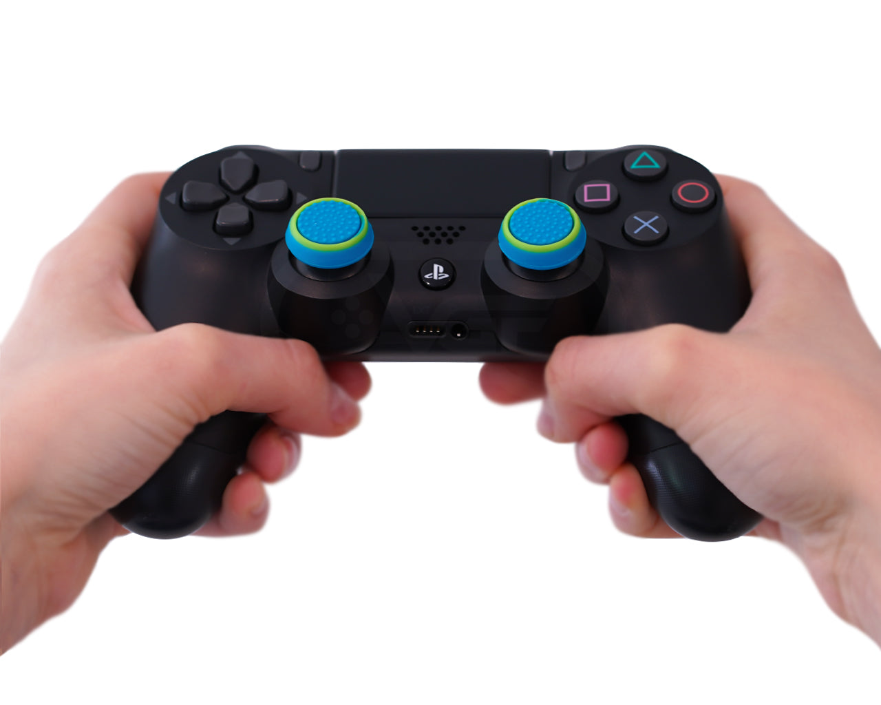 ps4 thumbsticks blue green grips